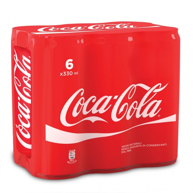 Coca-Cola Original lattina confezione da 6x330ml