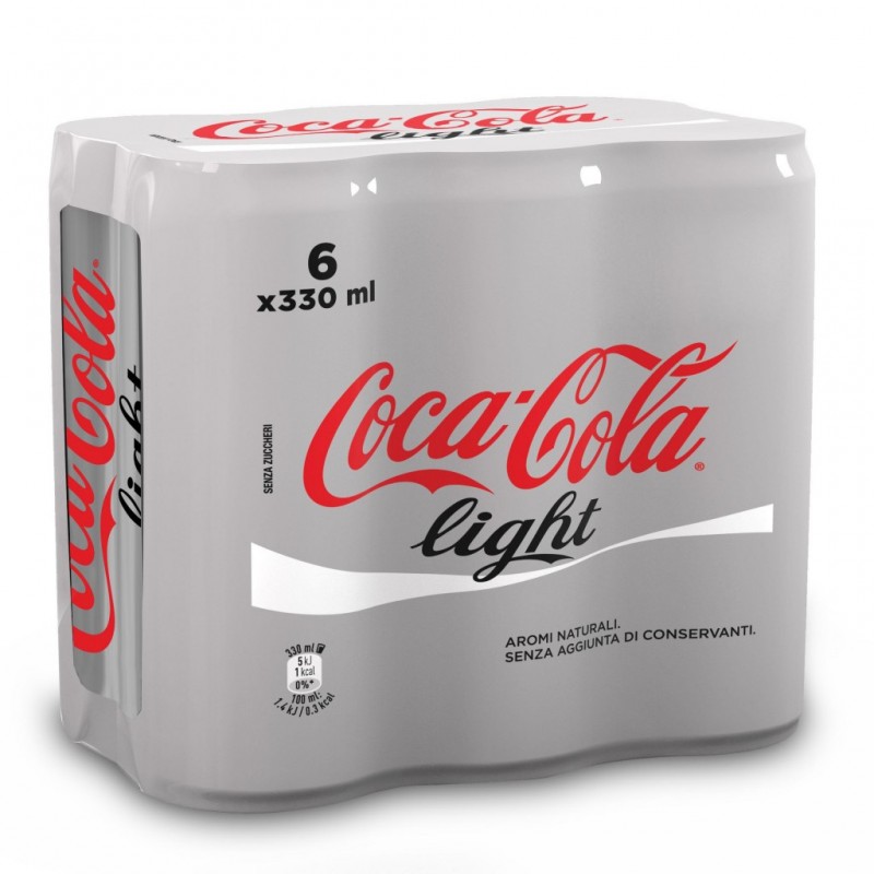 Coca-Cola light lattina confezione 6x330ml