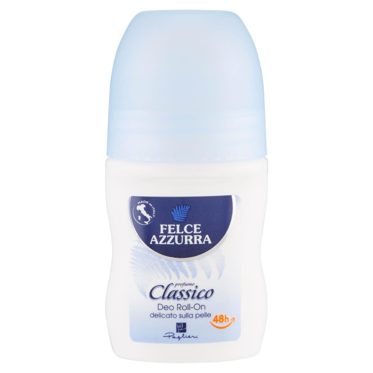 Deodorante Classico Felce Azzurra Roll-on  Profumo Inconfondibile 50ml