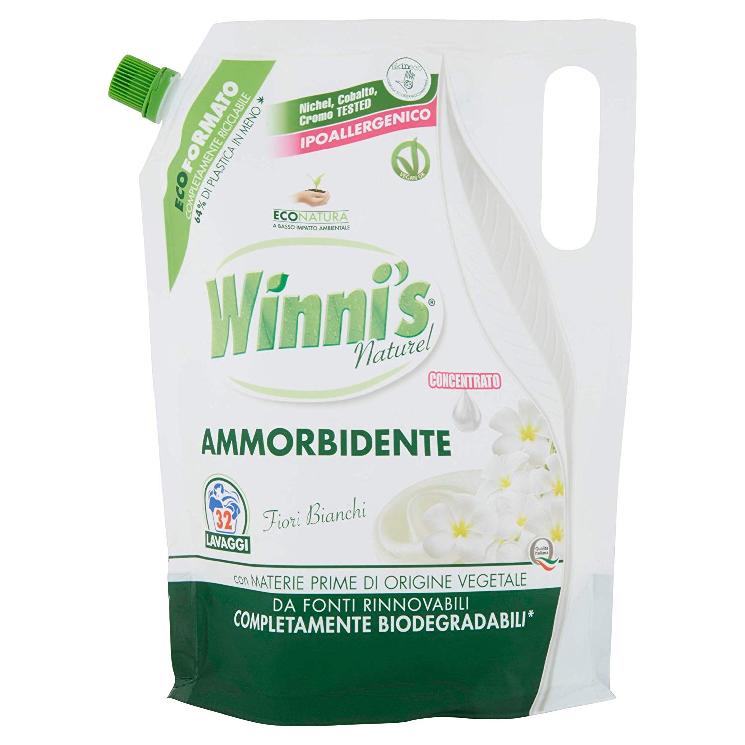 Winni’s Ammorbidente Ecoformato Fiori Bianchi 800ml