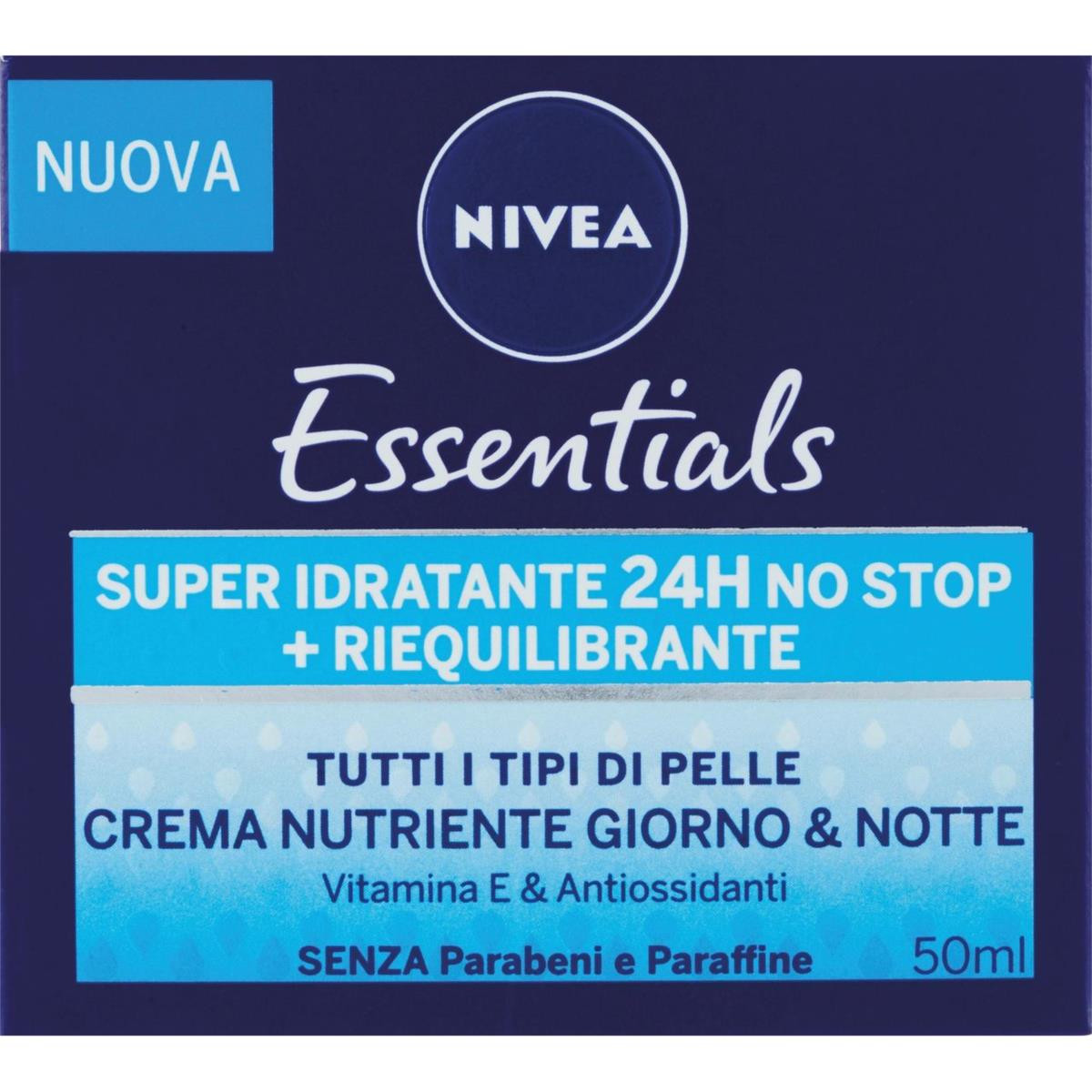 Nivea Essentials Super Idratante 24H No Stop + Riequilibrante Crema Nutriente Giorno & Notte 50 ml