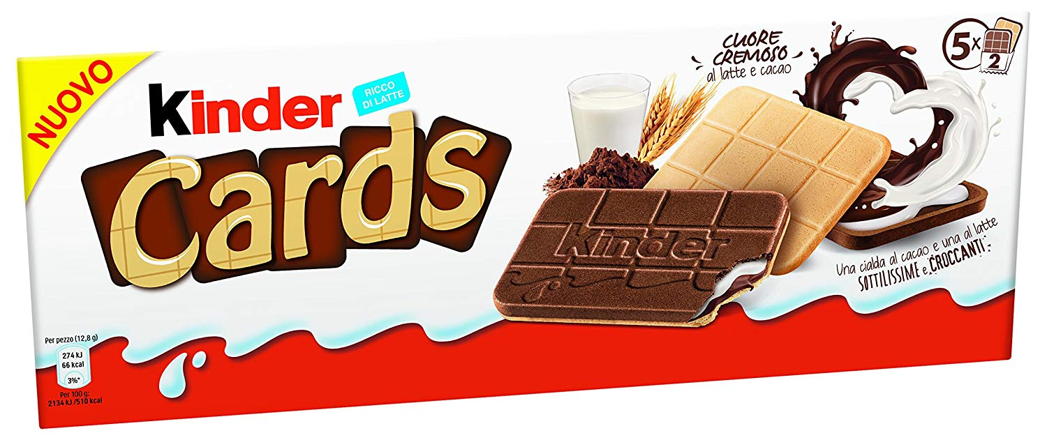 Kinder Cards 5 pacchetti