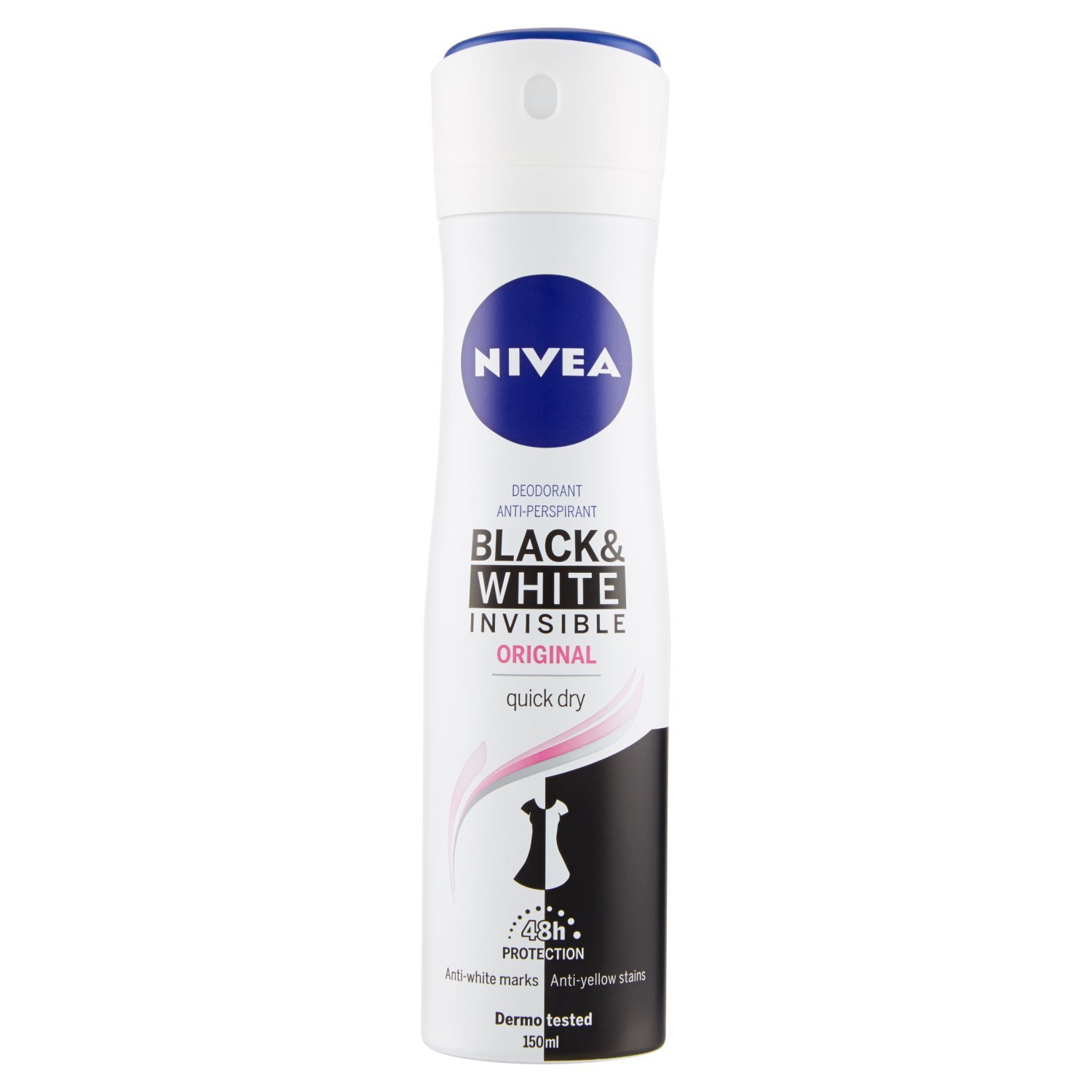 Nivea Deodorante Black & White Invisible Original Spray 150ml