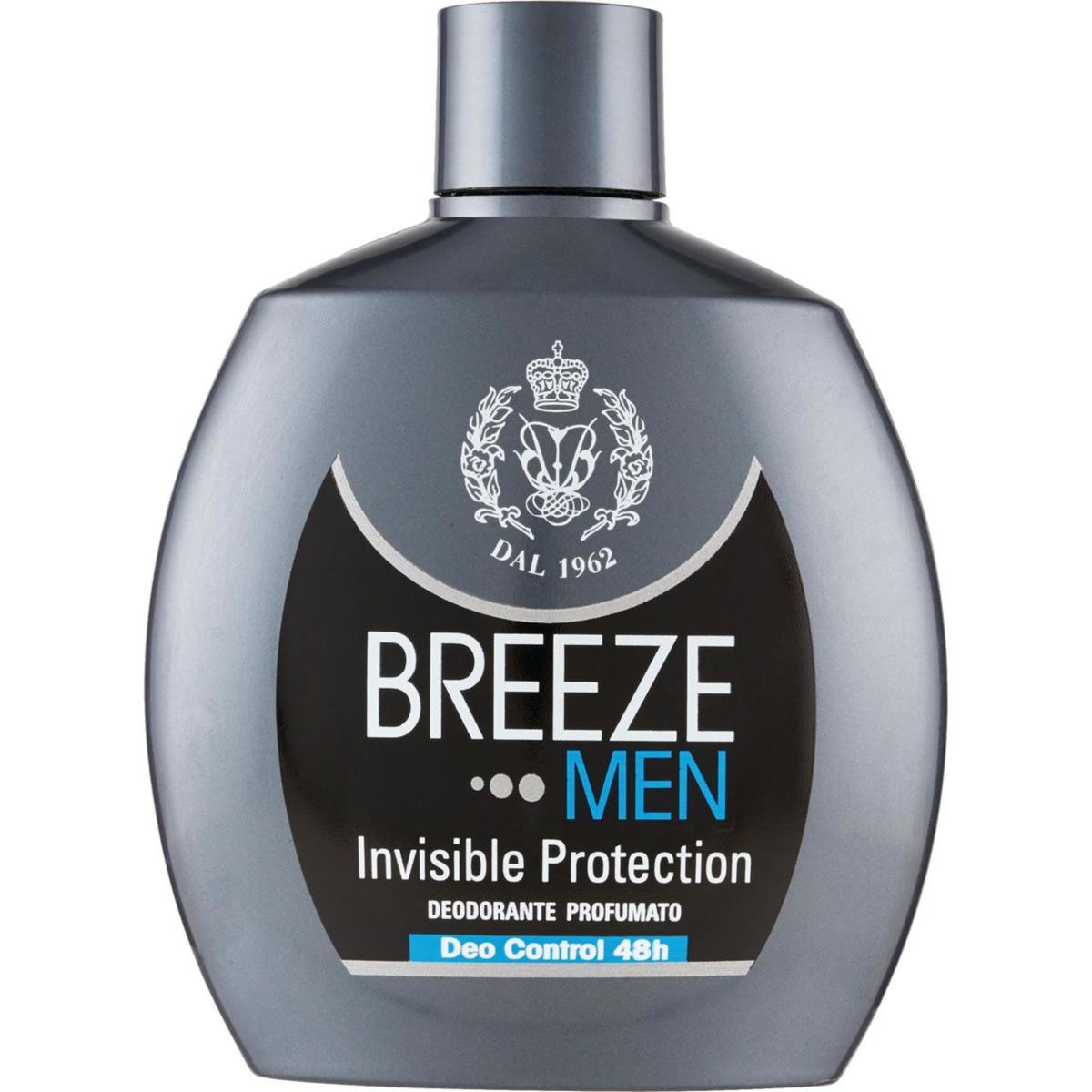 Breeze Men Invisible Protection Deodorante Profumato 100 ml