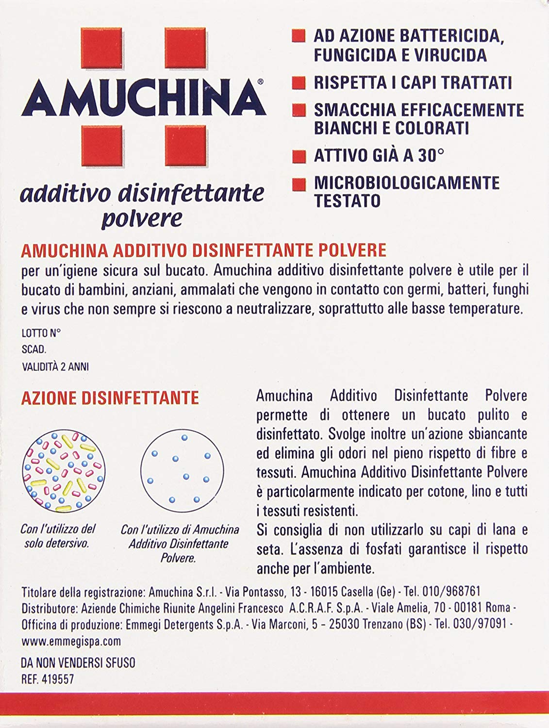 Amuchina – Additivo Disinfettante Polvere 500g – GME-FOOD