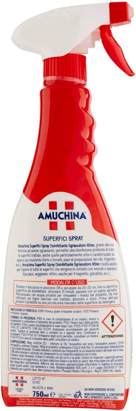 Amuchina Superfici Spray 750ml – GME-FOOD