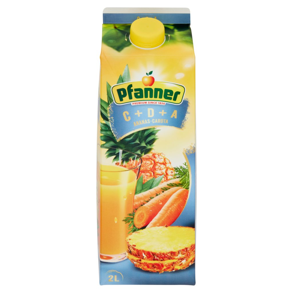 Pfanner C + D + A Ananas-carota 2L