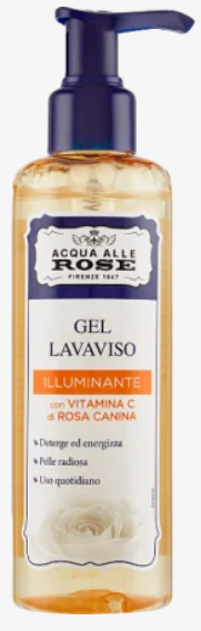 ACQUA ALLE ROSE Gel lavaviso illuminante con vitamina C, 200 ml