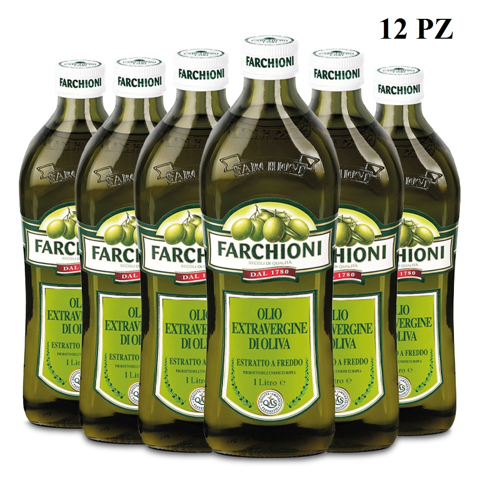 Farchioni Confezione 12 pezzi Olio Extravergine 1L