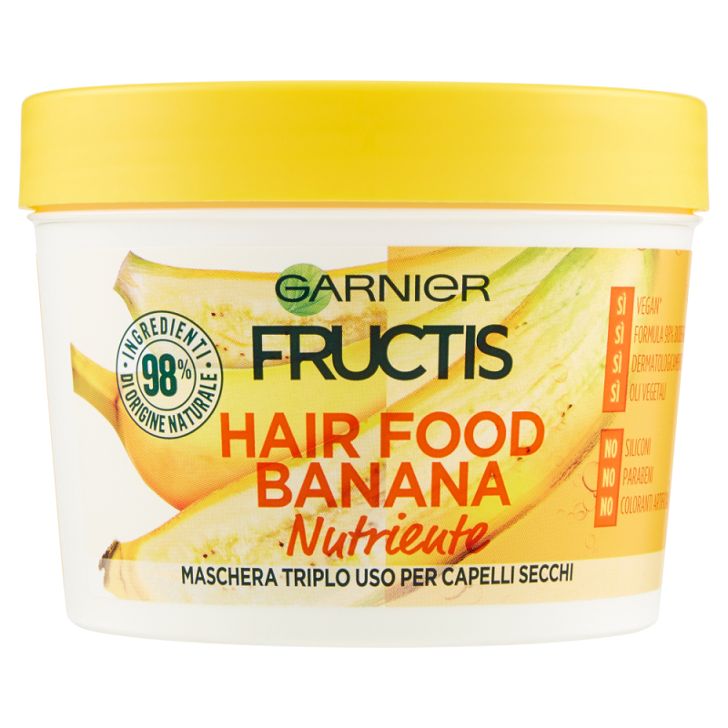 Garnier Fructis Hair Food Banana Maschera Nutriente 390 ml